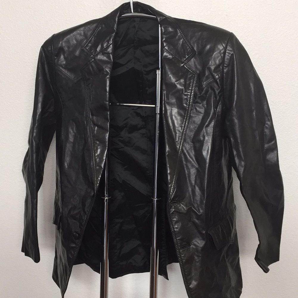 Ranchwear Men’s Black Leather Suit Jacket